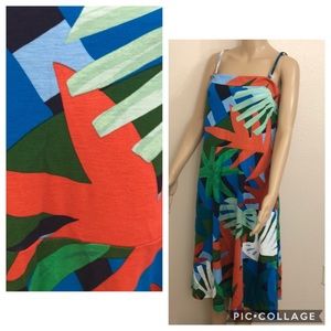 Ann Taylor Factory Strapless Dress - Multicolor Abstract